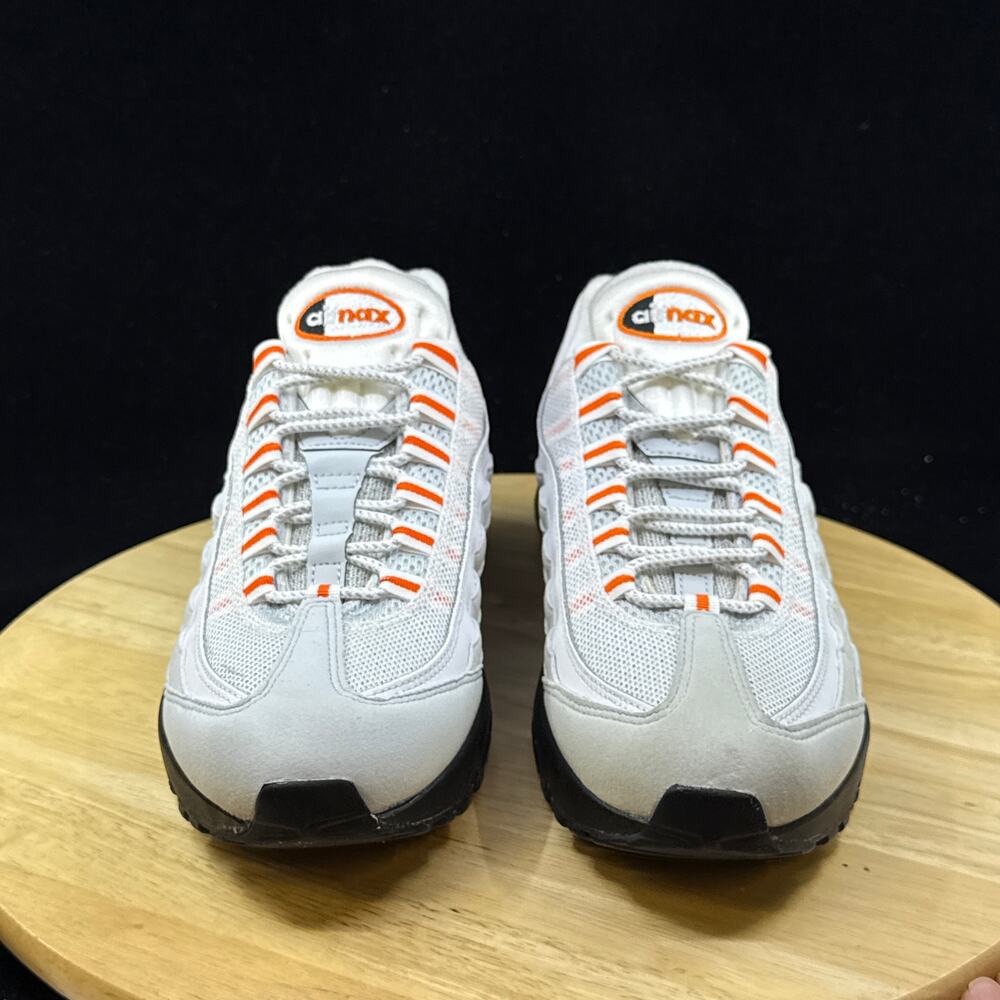 Nike Air Max 95 Size 8.5 Wolf Grey Safety Orange Men's HM0622-002 - Picture 6 of 10